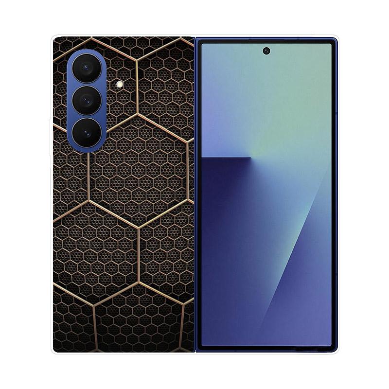 Прозрачный складной чехол для телефона Samsung Galaxy Z Fold 6 7 Прозрачная ударопрочная жесткая крышка из ПК для Samsung Z Fold7 Fold6 Чехол Capa