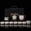 Ru Ware Ceramic Kung Fu Tea Set: Teacup, Teapot, Teabowl, Master Cup, Tea Cup, Six Gentlemen Tools, Tea Wash, Fairness Cup, Office Cup.
