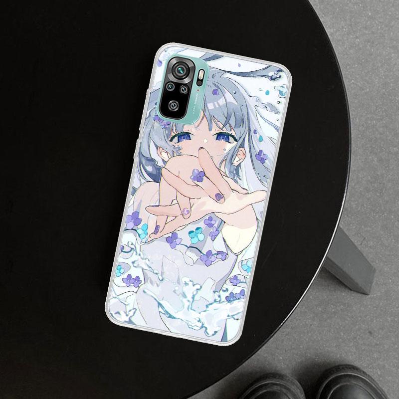 Милый Аниме Девушка INS Чехол для Телефона для Xiaomi Redmi Note 15 14 13 12 11 Pro Plus 14S 12S 11S 11T 11E 10S 10 Индивидуальные Fundas