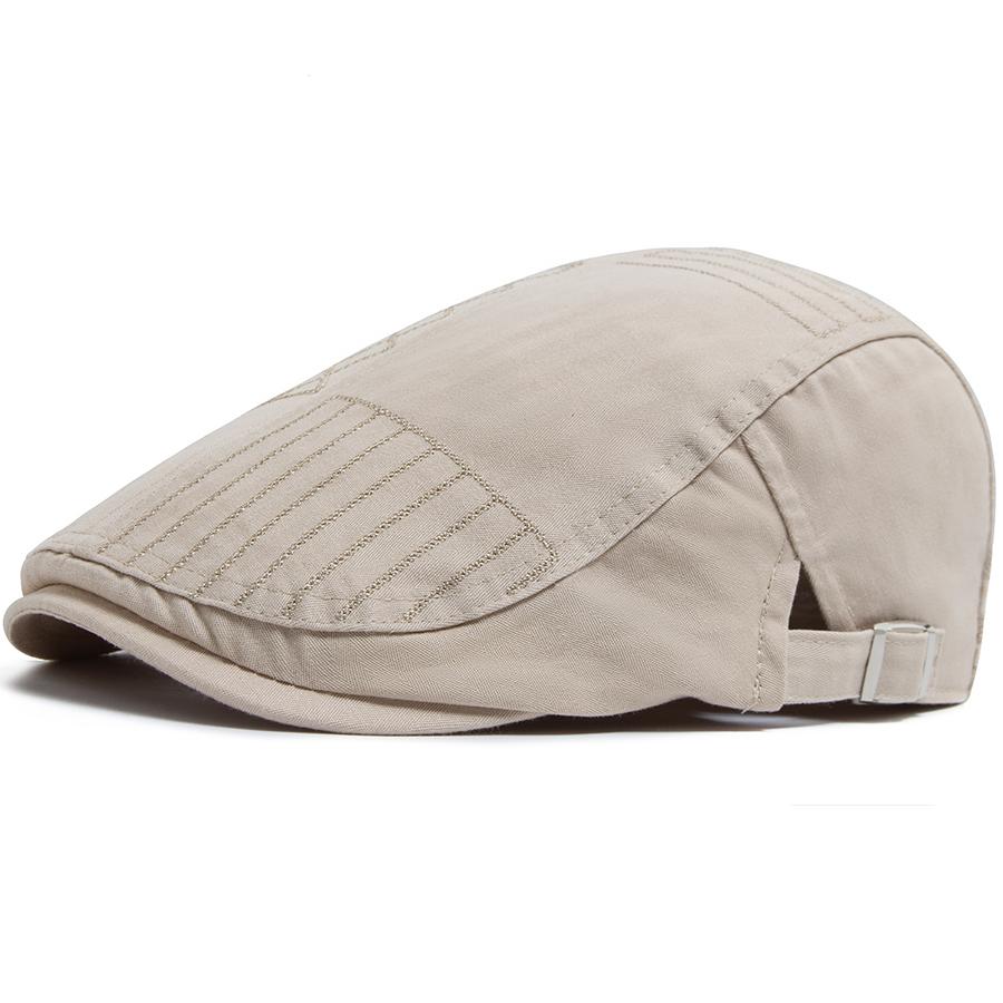 Summer Men Cotton Thin Flat Hat Fashion Plaid Embroidery Women's Berets Casual Newsboy Caps Spring Sun Visor Hats Unisex Gorras
