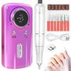 Saviland Portable Nail Drill Kit 45000 Professional Nail Drill Machine for Acrylic Gel Nails Rechargeable Electric Nail File Nail Drill Bit with