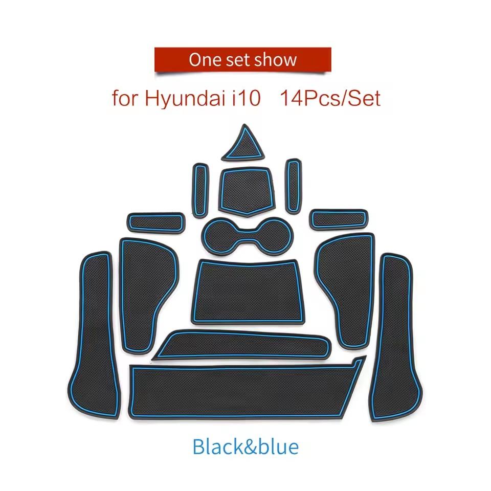 Для Hyundai i10 2025 - 2025 Противоскользящий коврик в слот ворот, подстаканник, накладка в дверной паз, Нескользящие коврики, подставки, аксессуары для интерьера автомобиля