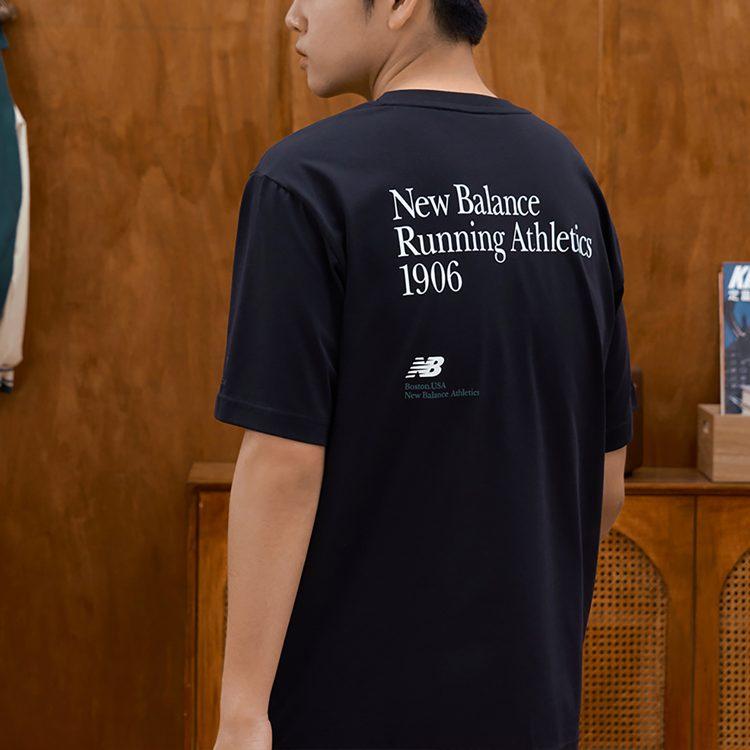 New Balance SS23 Футболка с втачным рукавом Мужская Черная 5ED25433-BK