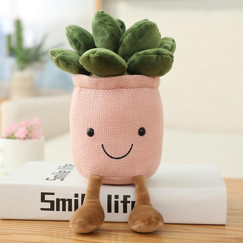 New 35 /25cm Lifelike Tulip Plush Toys Stuffed Soft Plants Bookshelf Decor Doll Creative Potted Flowers Pillow For Girls Gift