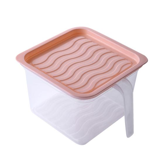 Ящик для хранения холодильника с ручкой крышки, штабелируемый, прозрачный, большой емкости, можно мыть в посудомоечной машине, безопасный для овощей, фруктов, органайзер для холодильника, контейнер для еды