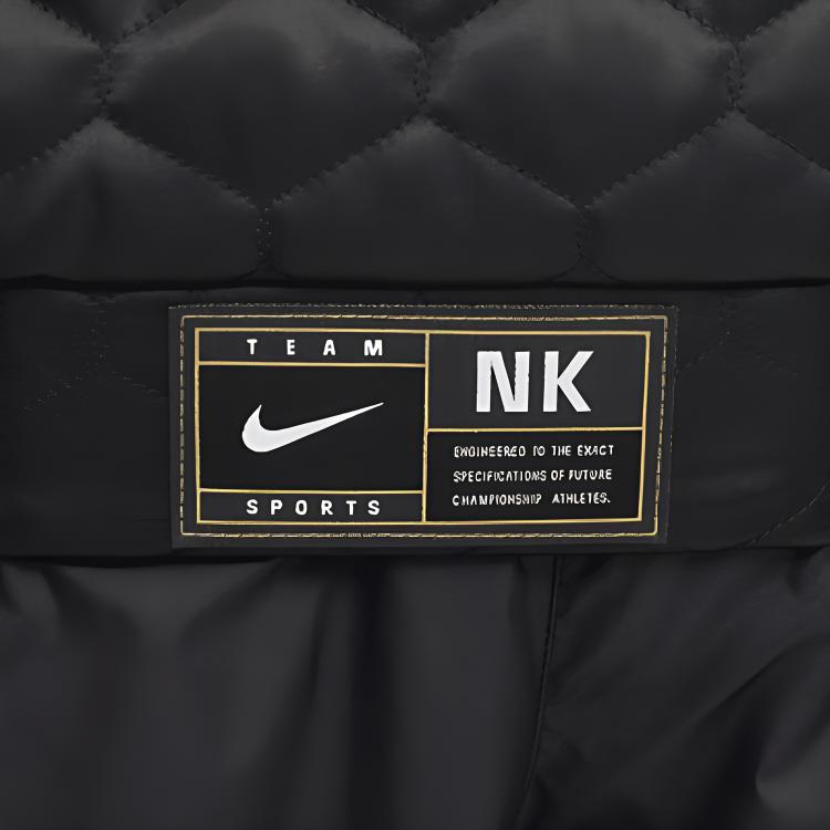 Nike Детская стеганая куртка-бомбер с наполнителем из пуха Черный Infinite Gold FV0319-010