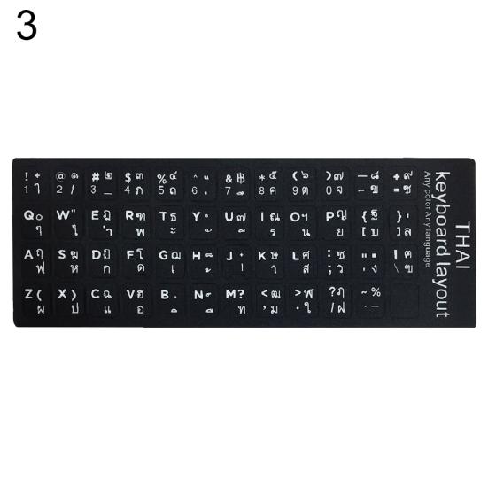 Русские, испанские, английские, французские буквы, наклейки на клавиатуру портативного компьютера, ПК