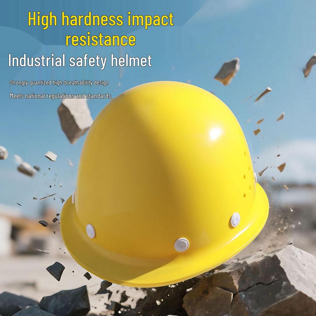 Iron Head Kung Fu Standard Breathable Anti-Impact Construction Safety Helmet with Customizable Print.