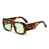 Wide Leg Sunglasses Men'S And Women'S Large Frame Versatile Fashion Retro Sunglasses Leopard Print Sunshade Glasses