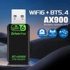 AX900 USB WiFi 6 Bluetooth 5.4 Adapter 2 In 1 Dongle 2.4G&5GHz USB WiFi Network Wireless Wlan Receiver For PC/Laptop Driver Free