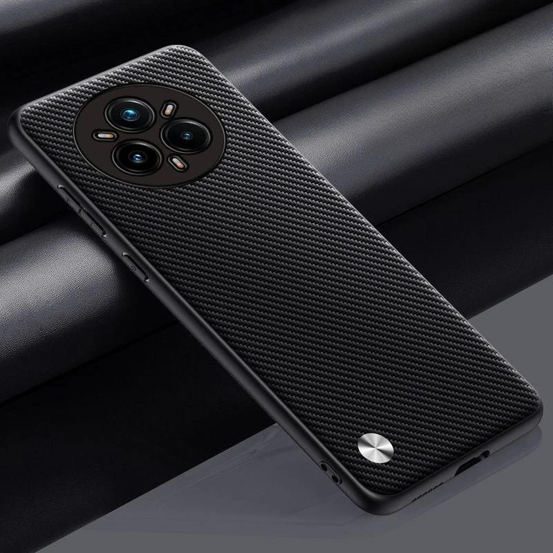Для Realme 14 Pro Plus чехол простой PU кожаный силиконовый TPU защитный чехол для камеры для Realme 14X 14Pro + 13 Plus ударопрочный жесткий бампер