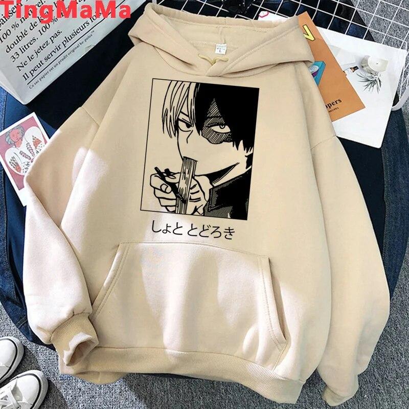 Толстовки My Hero Academia Shoto Todoroki унисекс y2k с эстетическим принтом, корейский пуловер унисекс 2021, толстовка унисекс 2021