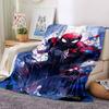 Spiderman Spiderverse Flannel Blanket Super Soft Warm Cozy Blanket For Sofa Bed Office Travel Allseason Home Decor Gift