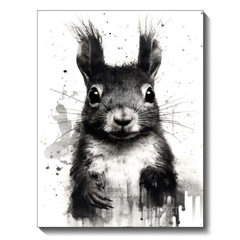 Черно-белая картина с изображением животных, алмазная живопись, собака, 5D, полная алмазная мозаика, вышивка крестом, набор для украшения дома своими руками
