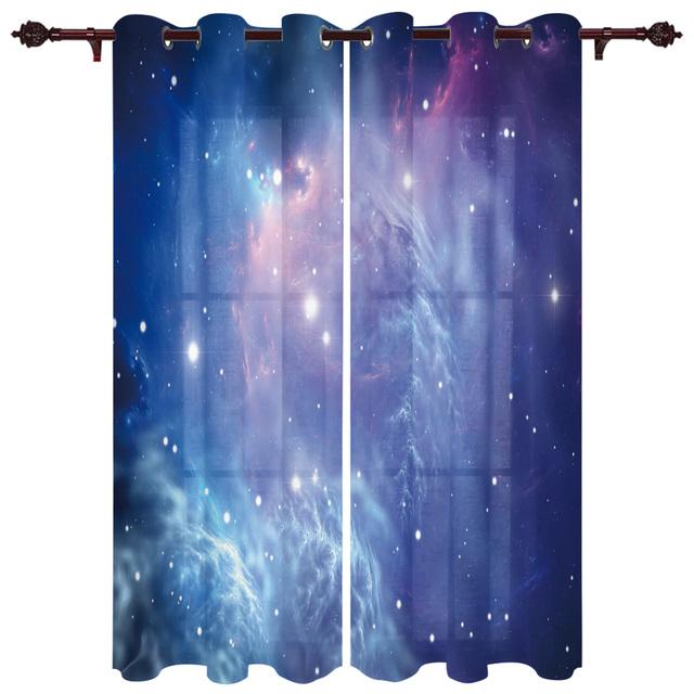 Космическая Туманность Галактика Оконные Шторы Гостиная Тканевые Шторы Шторы Домашний Декор Шторы для Спальни