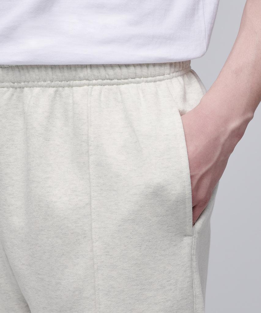 Musinsa Standard Pin Tuck Wide Sweatpants [Oatmeal]