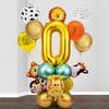 Forest Animal Party Set Balloon Digital Combination Aluminum Mold Balloon Column Birthday Decoration