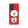 Case for Samsung Galaxy A52 BTS Bangtan Boys BT21 RJ Jin Red Background