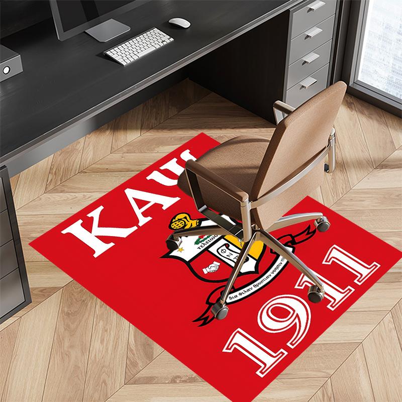 1 шт. Ковер с принтом Kappa Alpha Psi - Мягкий, Моющийся, Нескользящий Коврик для Помещений под Офисные Стулья, Гостиную, Домашний Офис, Декоративный Ковер