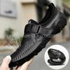 Fashion Genuine Leather Men Shoes Casual Italian Hollow Out Men Loafers Summer Breathable Driving Shoes Slip On Moccasins Zapatos Hombre