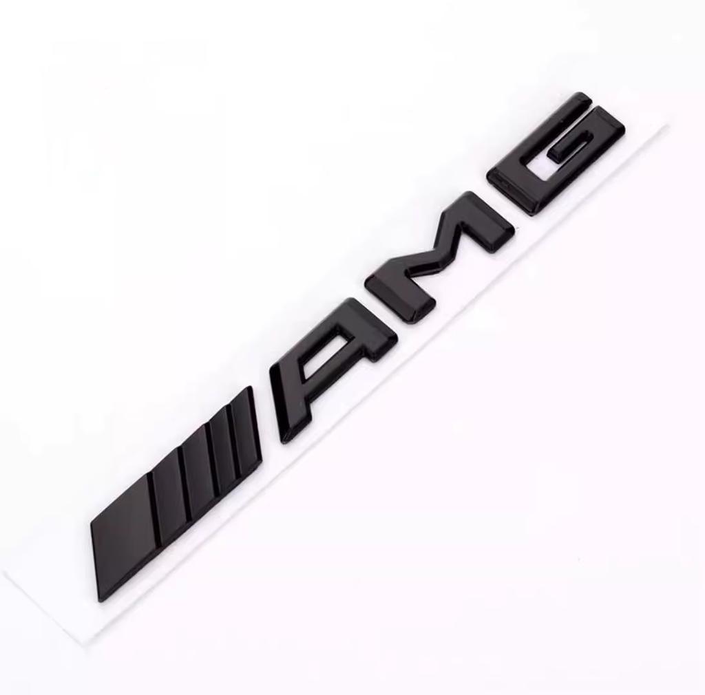KMLB1 Car 3d Rear Letter Emblem Trunk Babg Body Sticker For Mercedes Benz AMG W204 W205 W203 W211 W212 W213 W201 W210 W124 W108