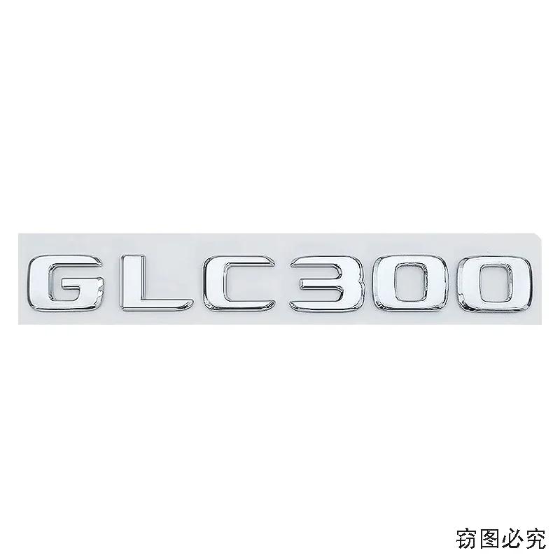 ABS Car Letter Sticker Rear Emblem Badge Tail Trunk Decals for Mercedes Benz GLC200 GLC260 GLC300 Exterior Decoration