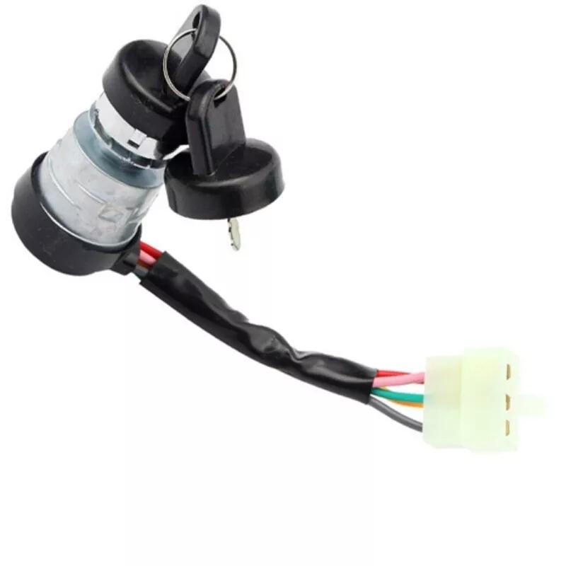 1PC скутер 5 проводов замок ключа зажигания для 4-тактного двигателя 50cc - 125cc Go Kart Iron Head водонепроницаемый