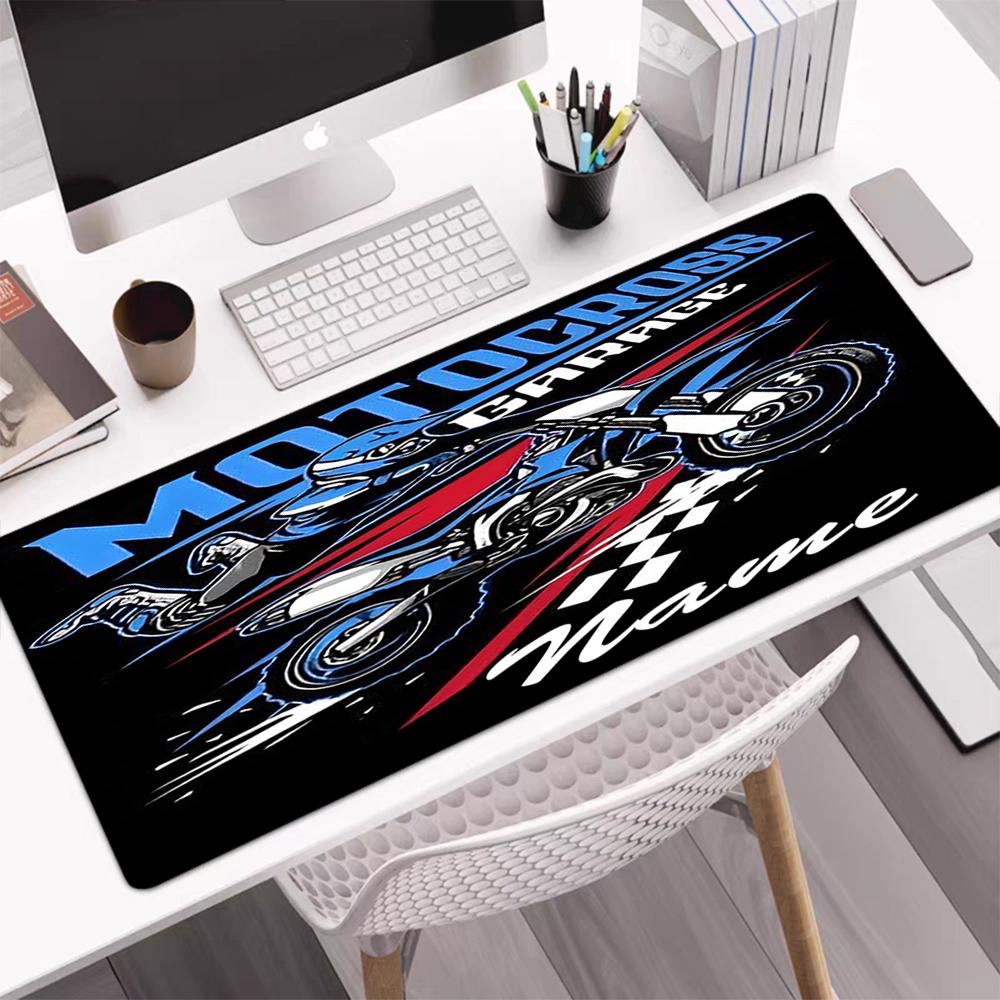 Custom Name off-road motorcycles Theme Mouse Pad, Non Slip Rubber Base, Multifunctional Office & Home Decor, Perfect for Workspace Personalization.