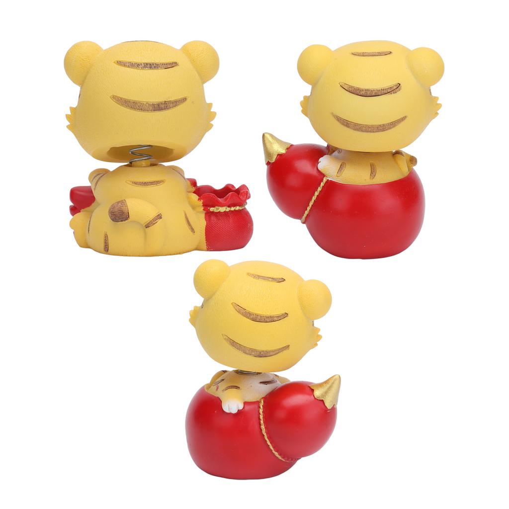 Тигр Орнамент Премиум Смола Милый Изысканный Яркие Цвета Широкое Применение Игрушка Тигр