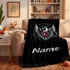 BJK FC Custom Flannel Blankets Soft Warm Cozy Throws for Home Decor Holiday Gifts