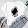 (Asian Size) Women Print Tee Beach Trend Sweet 90s Cute Top Fashion T Shirt Woman Female Clothing Short Sleeve Graphic T-shirts