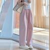Брюки палаццо для женщин на весну и лето Тонкие с высокой талией Утягивающие Свободные из хлопка и льна Прохладные Повседневные Защита от солнца Ленивый стиль