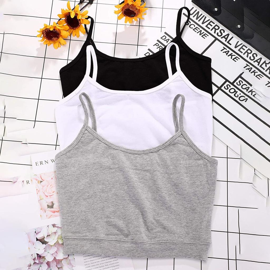 3шт женские майки летние без рукавов базовый топ-майка внутри
