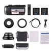 Цифровая видеокамера Andoer 4K 60FPS Ultra HD DV видеокамера 48MP 16X Zoom 3-дюймовый поворотный сенсорный ЖК-дисплей