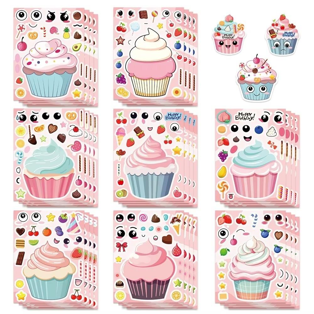 Colorful Make Your Own Stickers Waterproof Face Changing Play Set Expression Accessories