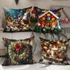 Christmas Decoration Pillow Cover Home Living Room Sofa Cushion Cover Nordic Style Pillow