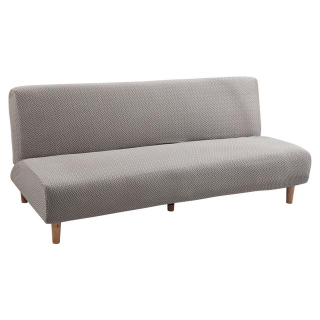 Складной чехол для дивана-кровати, эластичный чехол для дивана-футона без подлокотников, сплошной цвет, защита для дивана «все включено», украшение дома