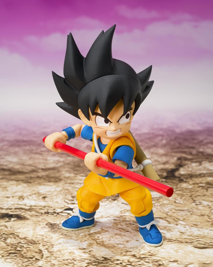 TAMASHII NATIONS Dragon Ball DAIMA Son Goku 70mm PVC ABC Painted Movable Figure S.H.Figuarts (Mini) -DAIMA- Approx. &