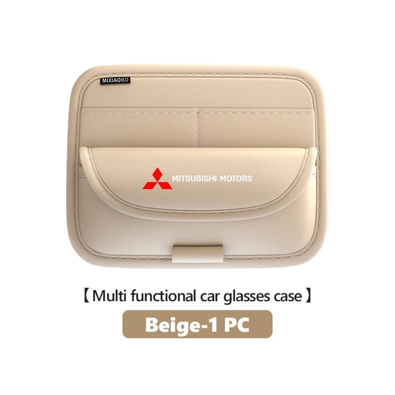 xkhr10 For Mitsubishi Car Sun Visor Glasses Organizer Box Eyeglass Storage Case Auto Accessories Outlander Lancer Eclipse Mirage
