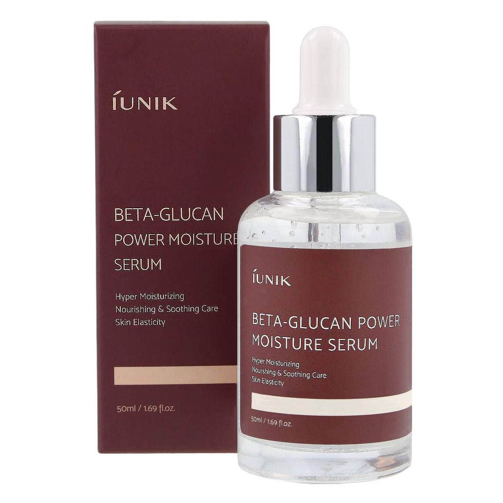 IUNIK Beta-Glucan Power Moisture Serum, 50ml - Moisturizing and Soothing Face Serum