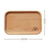Multiple Styles Solid Wood Cartoon Dinner Tray Cute Animal Pattern Children's Rice Plate Odorless Wood Food Dishes Meal