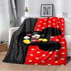 The Mickey Mouse cartoon blanket is fluffy and soft suitable for children and adults and perfect for home travel camping an