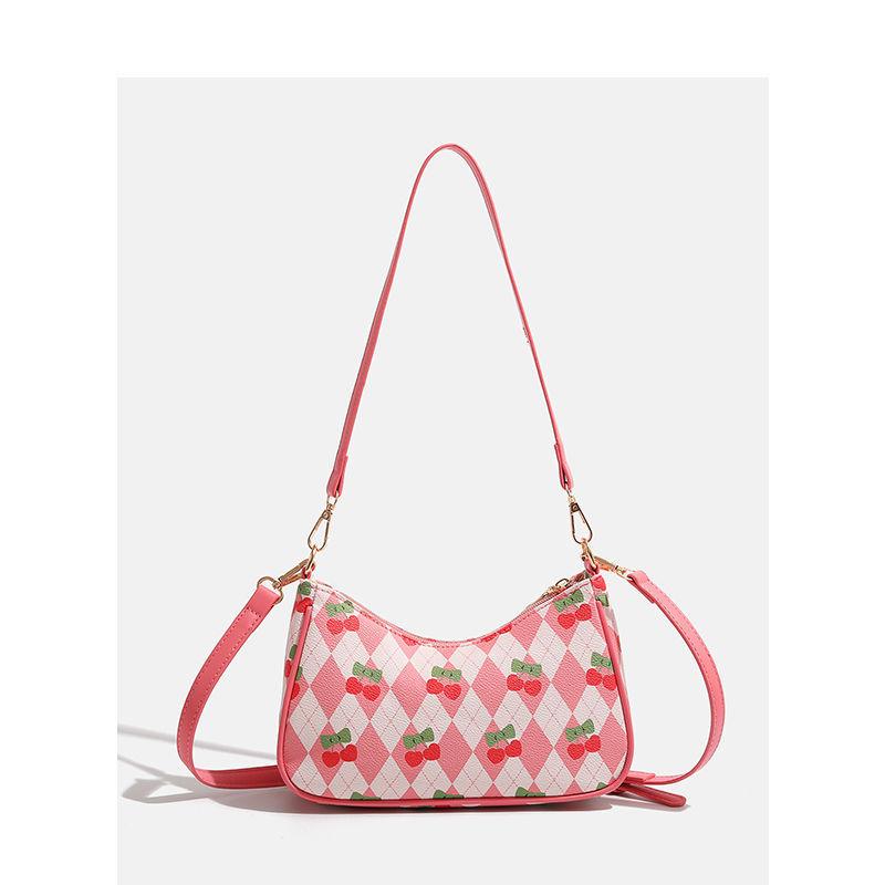 Сумка Cherry Bag Underarm Bag Модная и универсальная сумка через плечо на одно плечо, маленькая квадратная сумка