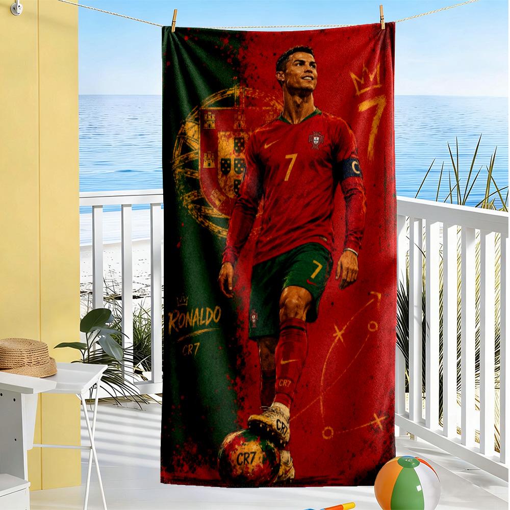 Ronaldo's Celebration Moment Beach Towel Super Soft & Absorbent Comfortable Lightweight