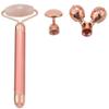 Jade Roller For Face 3 In 1 Electric Vibrating Face Roller Massager Quartz Roller Massager Skin Tig