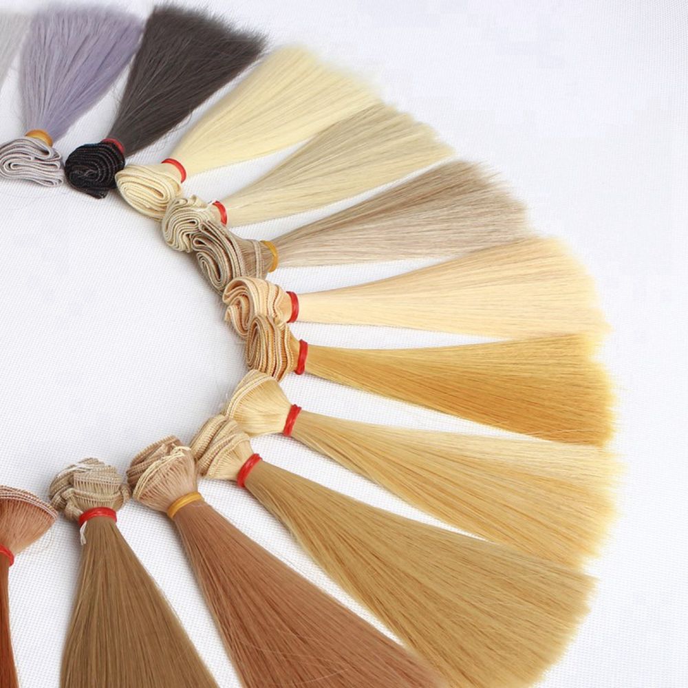 1PC Hot Synthetic Fiber High-temperature Wire DIY Dolls Accessories Doll Wigs Long Straight Wig Hair