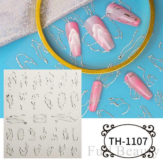 Nail Art Sticker, European And American Style Snake Year Cartoon Snake Pattern Small Spirit Snake Thin Tough Adhesive Nail Sticker