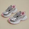 Women'S Summer Silver Pink Dad Sneakers Breathable Casual Running Oes Lightweight Thi Bot Sports Oes