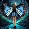Butterfly Cape Women 3D Digital Printed Butterfly Pattern Shawl with Skirt Comfortable Butterfly Wings Halloween Parties Shawl