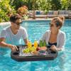 Multi-Hole Floating Drink Rack Multi-Function Drink Floating Tray Cup Holder  Swimming Pool